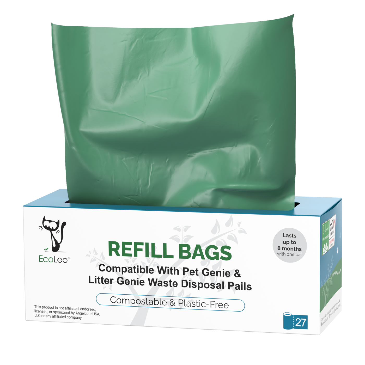 Compostable Litter Genie* & Litter Locker* Compatible Disposal Pail Liners