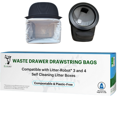 Litter-Robot 4 and 3 Compatible Compostable Drawstring Waste Drawer Liners