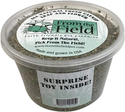 Catnip Leaf & Flower With Surprise Cat Toy Inside - 2oz tub