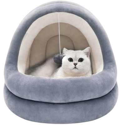 Igloo Plush Cat Bed - Color Options